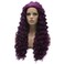 Lushy Hair Synthetic Lace Front Wig Long 26inch Curly Purple Wig Heavy Density Realistic Wig