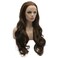 Lushy Wavy Long 26inch Brown Blonde Mix Wig Full Density Heat Friendly Synthetic Lace Front Wig
