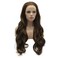 Lushy Wavy Long 26inch Brown Blonde Mix Wig Full Density Heat Friendly Synthetic Lace Front Wig
