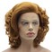 Lushy Lace Front Synthetic Wig Short Honey Blonde Wig Heat Friendly Heavy Density Stylish Wig
