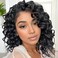 Ocean Wave Crochet Hair Pre Looped 9 Inch Curly Crochet Hair Ocean Wave 7 Packs Deep Wave Short Wavy Ocean Wave Crochet Braids Hair Extensions for Women Water Wave
