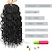 150 Strands Goddess Box Braids Crochet Hair Curly Braided Crochet Box Braiding Hair 14 Inch 3X Pre Looped Box Braid Crochet Braids Extensions 5 Packs Wavy Crochet Hair for Black Women