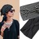 IVARYSS Wide Headbands for Women, Black Knotted Head Wraps Turbans, Large African Style Head Bands Hair Accessories, 6 Pack