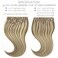 Lacer Hair Seamless Clip in Hair Extensions Human Hair Highlight Color Light Brown with Platinum Blonde 8pcs Invisible PU Skin Weft Straight Natural Remy Hair Extensions Clip in for Women 20 Inch 115g