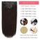 Loxxy Human Hair Clip in Extensions Seamless Clip on Hair Extensions 22inch Remy Hair Extensions Clip in Human Hair Color Natural Black Ultra-Thin Pu Weft Technology 7pieces 110gram