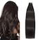 Aison Tape in Hair Extensions Human Hair Dark Brown 100% Remy Human Hair Extensions Silky Straight Tape in Hair Extensions Human Hair 20 Pcs/Package(20Inch #2 50g)