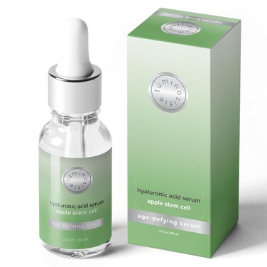 Swiss Apple Stem Cell Serum for Face - Skin Renewal Therapy w/Malus Domestica for Anti Aging, Hyaluronic Acid and Anti Wrinkle (Celulas Madres Para la Cara) by Luminositie (2oz, Vegan)