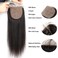 Silk Base Lace Closure Straight Brazilian Virgin Hair Closure with Baby Hair Skin-like Top Closure Free Part Bleaches Knots Natural Hair Color 18inch