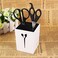 Yosoo Hair Scissor Holder, Professional Salon Tool Case Hairdressing Barber Combs Clamps Scissors Holder Stand Hairdressing Supplies Socket (White)