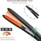 LOVANI Titanium Flat Iron, 450F High Heat Hair Straightener with Digital LCD, Dual Voltage, Auto Shut Off, Heat Resistant Bag, Glove and 2 Hair Clips (7 Piece Set), Black