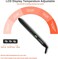 LOVANI Titanium Flat Iron, 450F High Heat Hair Straightener with Digital LCD, Dual Voltage, Auto Shut Off, Heat Resistant Bag, Glove and 2 Hair Clips (7 Piece Set), Black