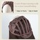 SARLA Clip in U Part Hair Extensions Dark Brown Synthetic Long Wavy Curly Thick Full Head Hairpiece for Women 24 Inch