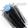 uxcell Hairstyle Curly Hair Brush, Professional Wet Styling Dryers Hairbrush for Salon Home, Plastic Handle Roll Round Comb Detangling Teezer Bristles for Men and Women, 1 Pack