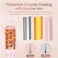 Rotating Curling Iron, Automatic Curling Iron with 4 Temperature &amp; 3 Timer, Hair Waver with Anti-Tangle, Anti-Scald and Auto-Off, Double Voltage Rotating Curling Iron for Hair Styling