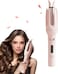 Rotating Curling Iron, Automatic Curling Iron with 4 Temperature &amp; 3 Timer, Hair Waver with Anti-Tangle, Anti-Scald and Auto-Off, Double Voltage Rotating Curling Iron for Hair Styling