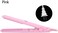 Mini Hair Straightener, 2 in 1 Portable Ceramic Tourmaline Flat Iron Heating Curler for Curling Straighten Bang, Wavy Hair, Short Hair Hair Tools Hair Straightener Comb (Pink)