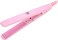 Mini Hair Straightener, 2 in 1 Portable Ceramic Tourmaline Flat Iron Heating Curler for Curling Straighten Bang, Wavy Hair, Short Hair Hair Tools Hair Straightener Comb (Pink)
