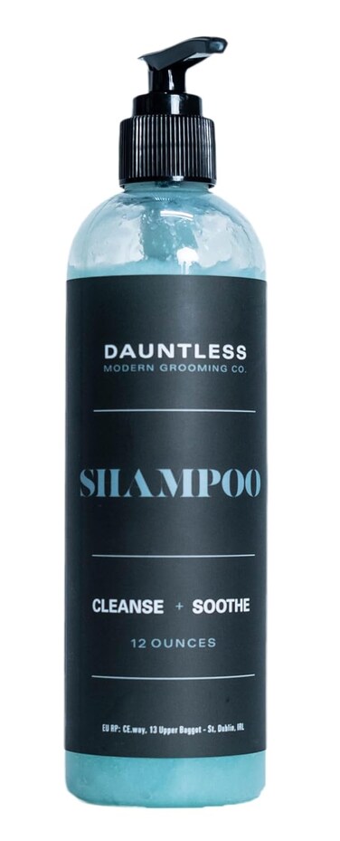 Dauntless Modern Grooming Co. Shampoo   12 ounces   Sulfate Free   Paraben Free   Peppermint &amp; Tea Tree Scented
