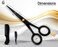 5&rdquo; Professional Beard Mustache Scissors with 1 Beard Comb, 1 Mustache Comb - Prefect Beard Trimming Scissors for All Facial Hair Scissors &ndash; Grooming Scissors