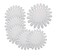10PCS White Acrylic Wheel False Nail Art Tips Practice Display for Nail Art Tool