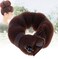 Set of 2 Brown Magic Hair Styling Styler Hot Hair Donut Bun Ring Styler Maker for Women Lady Girls (1 large+1 small)