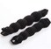 Set of 2 Black Magic Hair Styling Styler Hot Hair Donut Bun Ring Styler Maker for Women Lady Girls (1 large+1 small)