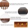 Handmade Swood Hair Comb,Anti Static Natural Hair Detangler for Men Women Kids, No Snag Wooden Hair Comb Without Handle (Fine Teeth flower hand drawing with box)