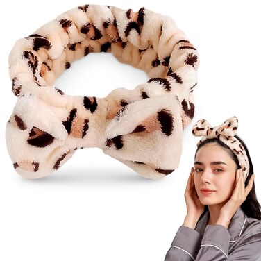 Cheetah Headband - Make Up Head Band for Women - Leopard Headband - Hair Holder for Washing Face - Cheetah Print Headband - Skincare Headbands