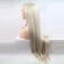 xiweiya Blonde Wig with Brown Roots Long Straight Ombre Blonde Synthetic Lace Front Wigs 13x3 Lace Wig Natural Hairline Heat Resistant Fiber Hair Replacement Wig for Women Drag Queen Cosplay 24 inch
