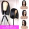 Bob Wig Human Hair 12 Inch 4x4 Lace Closure Bob Wigs Pre Plucked with Baby Hair Brazilian Straight Bob Human Hair Wigs for Blacke Women