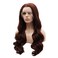 Lushy Long 24inch Wavy Auburn Wig Heavy Density Heat Resistant Realistic Synthetic Lace Front Wigs