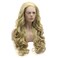 Lushy Wavy Long 26inch Blonde Auburn Mix Full Density Heat Friendly Synthetic Lace Front Wig