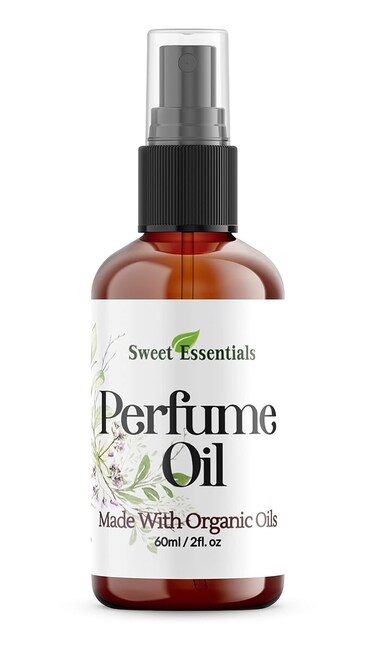 Sweet Essentials MOROCCAN ROSE, Fragrance/Perfume Oil, Made with Organic Oils, 2oz, Spray on Perfume Hair &amp; Body Oil - Alcohol, Silicone &amp; Preservative Free