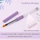 BQAN 1Pcs Nail Ombre Brush Nail Art Gradient Painting Brush With Rhinestone Handle For Nail Design, For Gel Nails