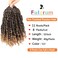 Fulcrum Passion Twist Crochet Hair 10 Inch, 8 Packs Pre Looped Passion Twist Hair, Pre-Twisted Passion Twist Crochet Hair For Black Women (10Inch (Pack of 8), T27#)
