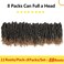 Fulcrum Passion Twist Crochet Hair 10 Inch, 8 Packs Pre Looped Passion Twist Hair, Pre-Twisted Passion Twist Crochet Hair For Black Women (10Inch (Pack of 8), T27#)