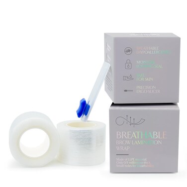 2 Pack Breathable Plastic Wrap 300 Meters Preservative Film for Eyebrow Lip Blush PMU Lamination Lash Lift Kit Microblading Supplies