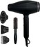 Professional Hair Dryer, Blow Dryer with Diffuser and Concentrator Comb Nozzle, Hair Dryers for Women, Hot and Cold Air Switching, Fast Drying, No Hair Damage, for All Hair, Black