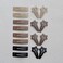 Brown Snap Hair Clip Hair Barrettes for Girls Women No Slip Metal Snap Clips Hair Pins Accessories