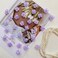 30pcs Mini Flower Hair Clips Rhinestone Clover Flower Hair Pins Decorations Tiny Flower Hair Claw Clips for Wedding Bridal Flower Girl Hair Accessories for Girls Women (Purple)