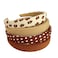 4PCS Solid Simple Headbands for Little Girl, 0.8 Inch Wide Brown Headband Padded Head Band Hair Hoops for Toddler Kids