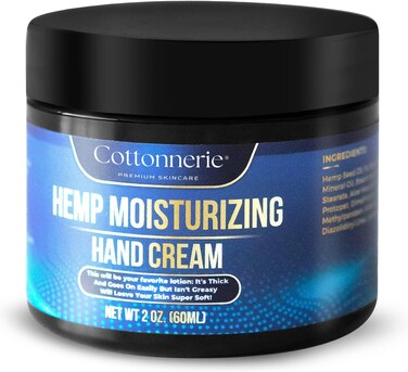 Gaxcoo Cottonnerie Moisturizing Cream, Hemp Oil Moisturizing Cream, Fast-Absorbing, Non-Greasy Roughness Relief for Dry Skin (2 oz)