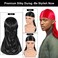 3pcs Silky Durag with Wave Brush for Men 360, Curved Medium/Hard Hair Brush Kits,C