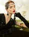 BABEYOND Art Deco 1920's Flapper Great Gatsby Inspired Leaf Medallion Pearl Headpiece Headband