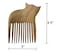 Cat Shaped Comb Pick/Wooden Afro Pick for Women and Men &ndash; Wood Afro Pick for Natural Black Hair No Snags, No Static