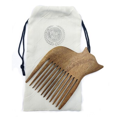 Cat Shaped Comb Pick/Wooden Afro Pick for Women and Men &ndash; Wood Afro Pick for Natural Black Hair No Snags, No Static