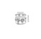 30pcs Rhinestone Aluminum Gold Dreadlocks Beads Metal Hair Ring Clips Decoration Adjustable Cuffs Hair Jewelry for Braids(Silver)