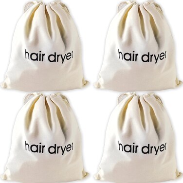 4PCS Hair Dryer Bags Drawstring Storage Organizer Travel Bag Container Hairdryer Bag for Traveling