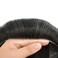 Toupee For Men Hair Pieces Real Human Hair Swiss Lace Mens Toupee Hairpiece For Men Breathable Hair Replacement System For Men 8x10 Medium light density #1B10 1B# OFF BLACK+10% GREY