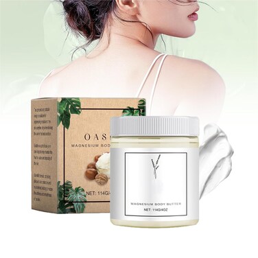 Neuropathy Cream, Magnesium Cream for Neuropathy, Magnesium Body Butter, Deeply Moisturizes Skin, Soft Smooth Hydrating Moisturizing Cream 4 OZ